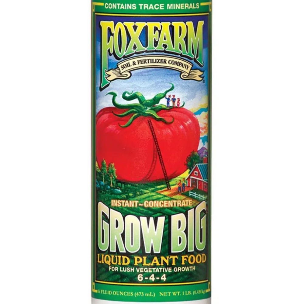 Gardening- FOX FARM GROW BIG LIQUID PLANT FOOD 6-4-4